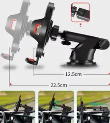 מעמד נייד לרכב עם זרוע מתכווננת המסתובבת ב *360. מתאים לשמשת הרכב ולדש בורד.