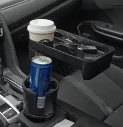 מתקן רב תכליתי לכוס/בקבוק עם מגש המסתובב 360 °