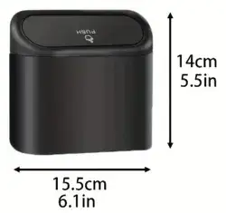 פח אשפה המתחבר לדלת הרכב.