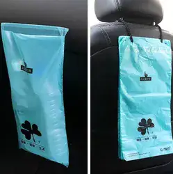 שקיות אשפה נתלות לרכב. 50 יחידות בחבילה. צבע אדום.