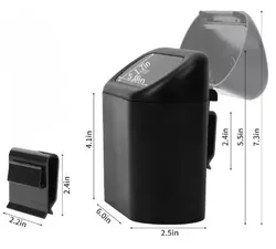 פח אשפה המתחבר לדלת הרכב.