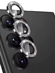 מגן עדשת מצלמה עבור Samsung Z Fold 6 5 4 3 טבעת מתכת יהלומים זכוכית