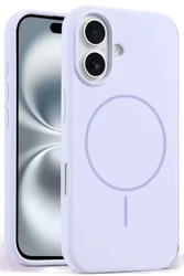 מגן כיסוי נוזלי מסיליקון מגנטי לאייפון 16, 16 PLUS, 17
