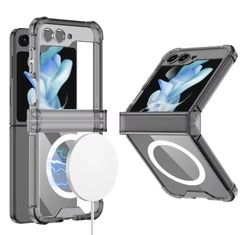 מגן טעינה אלחוטית מגנטי שקוף עבור samsung 6 5 מקרים של כרית אוויר הגנה על כיסוי סיליקון רך