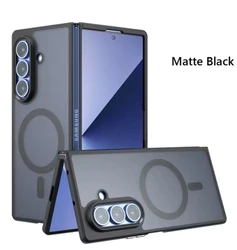 כיסוי מגנטי לטעינה אלחוטית Magsafe עבור Samsung Galaxy Z Fold7 Fold 7 5G כיסוי גב מט שוקפרוף