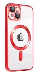 כיסוי מגנטי אלחוטי מפואר עבור Magsafe לאייפון 15, PLUS 15 ,14 Pro 14, 14 Plus ציפוי עדשה שקופה להגנה