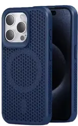 כיסוי טלפון דוגמת רשת נושמת עבור קירור ופיזור חום עם Magsafe. בולם זעזועים. מתאים ל iphon 13,14,15,16 pro,16 pro max.